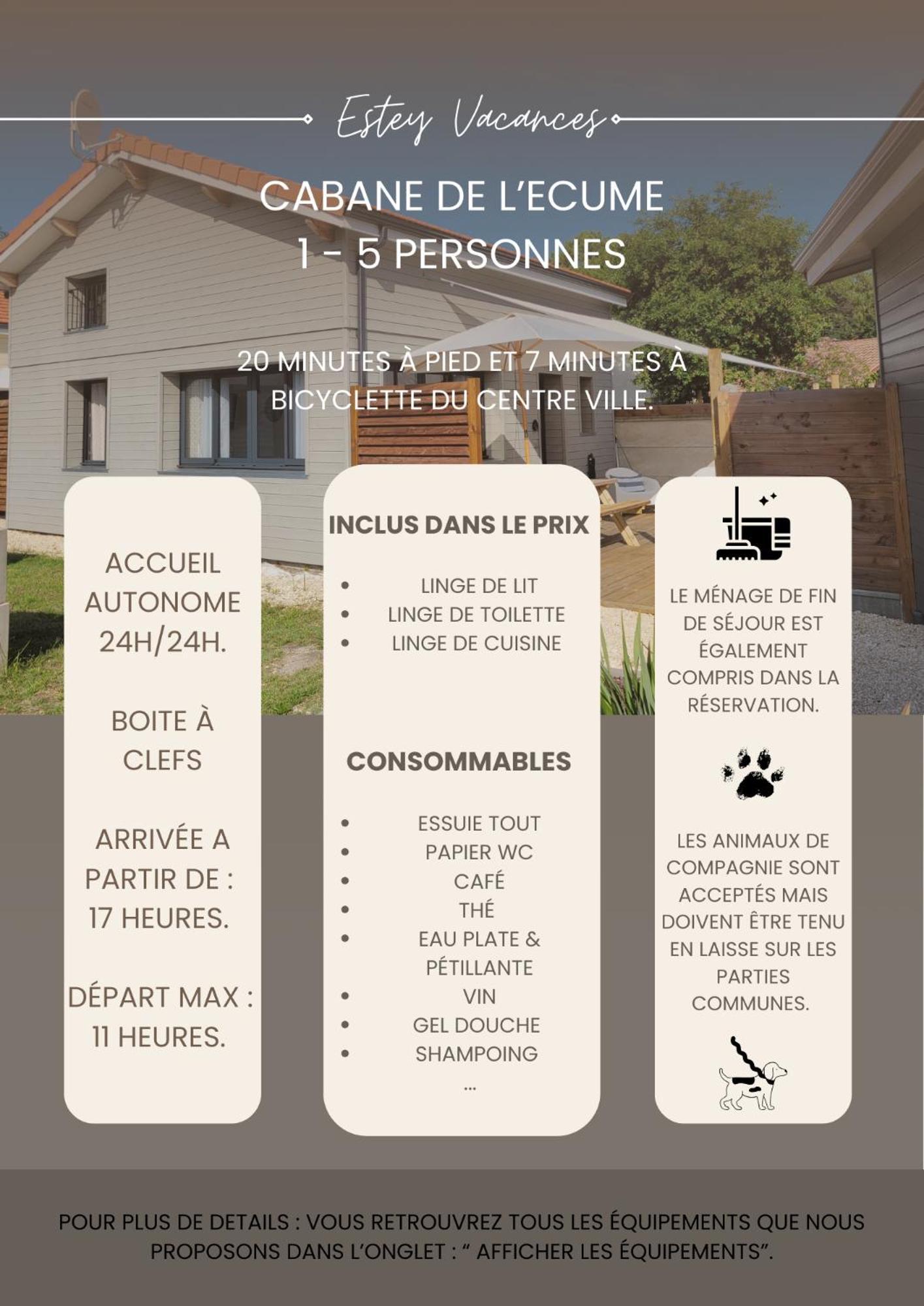 Les Cabanes De L'Airial Ecume 安德诺莱斯贝恩 外观 照片